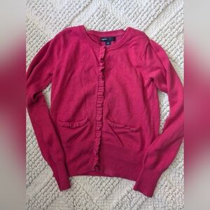 Girls pink cardigan